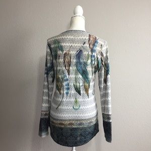 Vocal Tops - Vocal Feather Tunic Shirt Vocal Tops - Vocal Feather Tunic Shirt